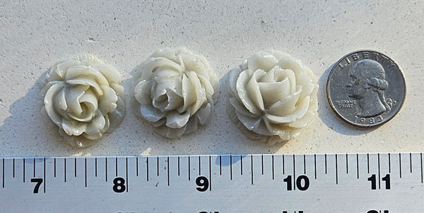 COE 96 Fusible Glass Large Flowers (Roses) .90 Inch for Your Fused Glass Projects 23mm