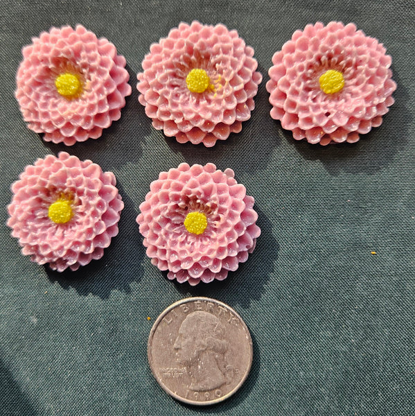 COE 96 Pre Fused Glass Flowers (26.5mm Mums) for Your Fused Glass Projects