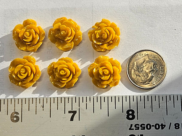 COE 96 Fusible Glass Flowers (Small Roses) for Your Fused Glass Projects 14-15mm