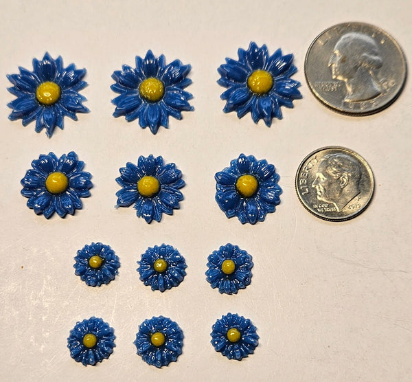 COE 96 Fusible Glass Medium Flower Sets (Daisy) for Your Fused Glass Projects