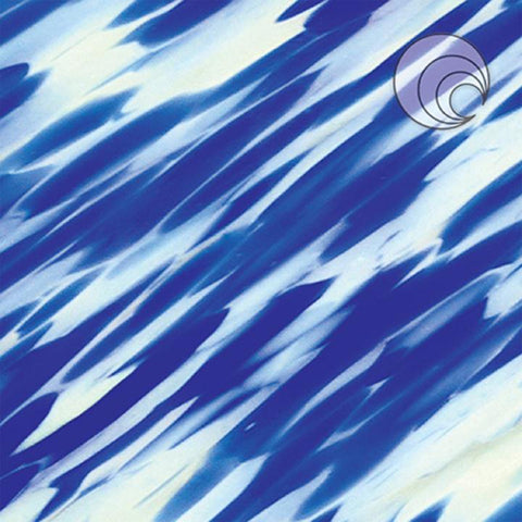 Fused Glass Supplies SF43176 - Vienna Spirit (Crystal Clear/Ivory/Cobalt Blue) Fusible 96 COE