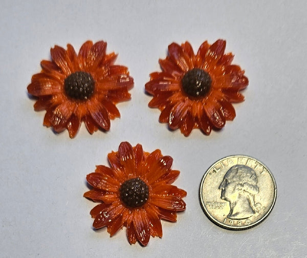 COE 96 Fusible Glass 33mm Flowers (Daisies) for Your Fused Glass Projects
