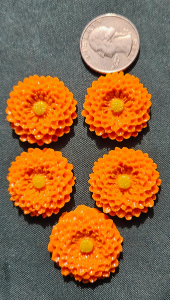 COE 96 Pre Fused Glass Flowers (26.5mm Mums) for Your Fused Glass Projects