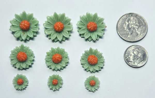 COE 96 Fusible Glass Flowers (Daisy Collection) for Your Fused Glass Projects