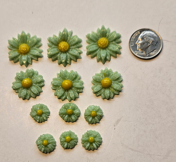 COE 96 Fusible Glass Medium Flower Sets (Daisy) for Your Fused Glass Projects