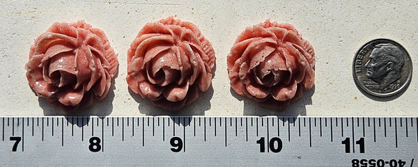 COE 96 Fusible Glass Large Flowers (Roses) .90 Inch for Your Fused Glass Projects 23mm