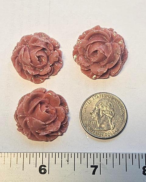 COE 96 Fusible Glass Large Flowers (Roses) .90 Inch for Your Fused Glass Projects 23mm