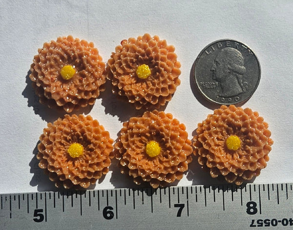COE 96 Pre Fused Glass Flowers (26.5mm Mums) for Your Fused Glass Projects