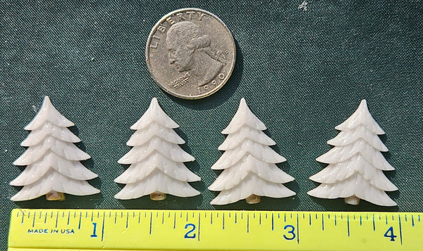 COE 96 Pre Fused Glass Snow Covered Evergreen Trees for Your Fused Glass Projects