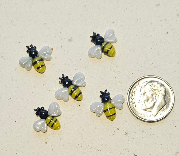 COE 96 Fusible Glass Bumble Bees for Your Fused Glass Projects 1/2 Inch