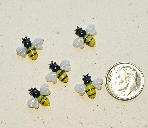 COE 96 Fusible Glass Bumble Bees for Your Fused Glass Projects 1/2 Inch