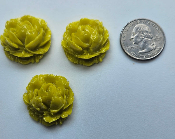COE 96 Fusible Glass Large Flowers (Roses) .90 Inch for Your Fused Glass Projects 23mm