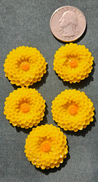 COE 96 Pre Fused Glass Flowers (26.5mm Mums) for Your Fused Glass Projects