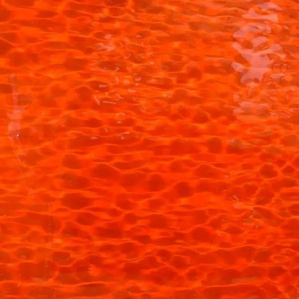 Fused Glass Supplies - Aperol Spritz (Dk Orange Waterglass) Fusible 96 COE Sheet Glass