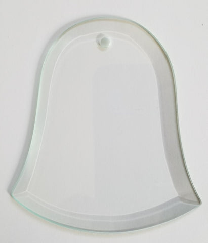 Pre-drilled Blank Glass Greeting Ornament Bevels