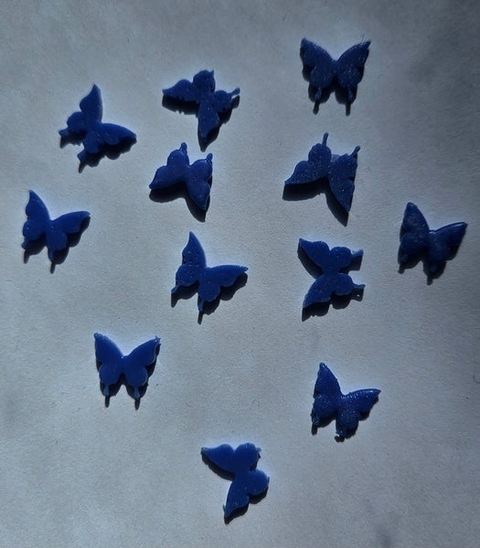 COE 96 Pre Fused Glass Miniature Butterfly's for Your Fused Glass Projects - Pack of 12