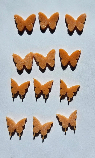COE 96 Pre Fused Glass Miniature Butterfly's for Your Fused Glass Projects - Pack of 12