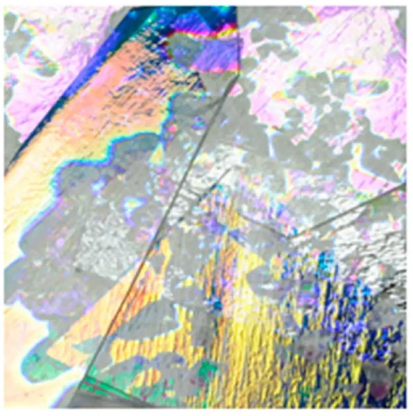 1/2 Lb Dichroic Splatter on Clear Scrap 96 Glass Fusible
