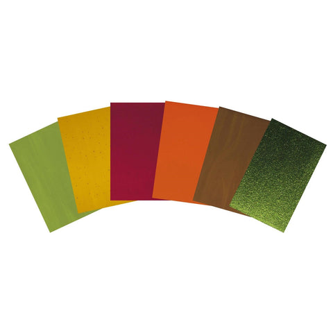 Bullseye Autumn Leave Sampler Glass Pack - 90 Coe 5382