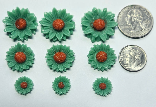COE 96 Fusible Glass Flowers (Daisy Collection) for Your Fused Glass Projects