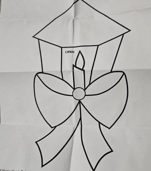 Stained Glass Supplies - Favorite Christmas Lantern Bevel Cluster - Not a finished Suncatcher