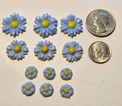 COE 96 Fusible Glass Medium Flower Sets (Daisy) for Your Fused Glass Projects