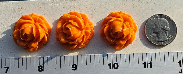 COE 96 Fusible Glass Large Flowers (Roses) .90 Inch for Your Fused Glass Projects 23mm
