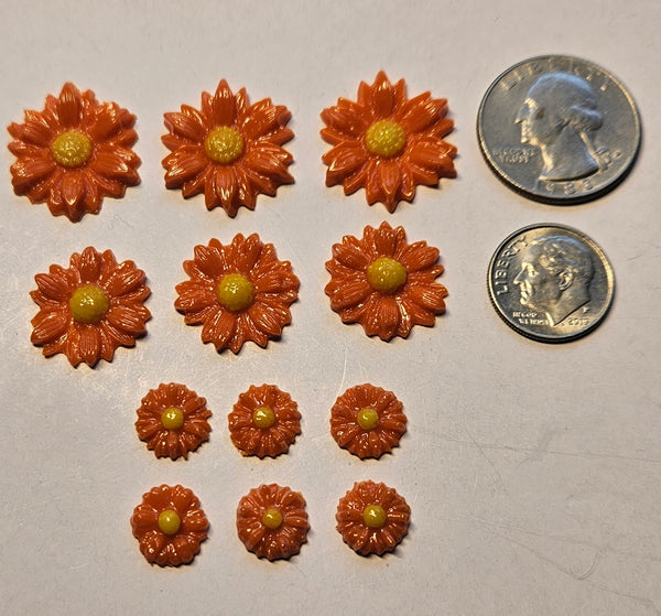 COE 96 Fusible Glass Medium Flower Sets (Daisy) for Your Fused Glass Projects