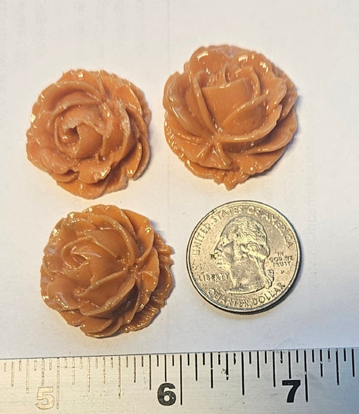 COE 96 Fusible Glass Large Flowers (Roses) .90 Inch for Your Fused Glass Projects 23mm