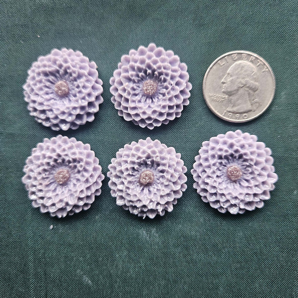 COE 96 Pre Fused Glass Flowers (26.5mm Mums) for Your Fused Glass Projects