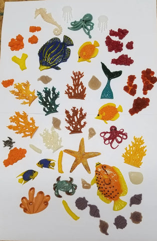 COE 96 Fused Glass Sea Life / Ocean Scene Assortments for Your Fused Glass Projects