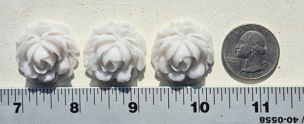 COE 96 Fusible Glass Large Flowers (Roses) .90 Inch for Your Fused Glass Projects 23mm
