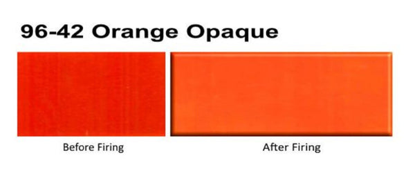 COE 96 - 1 LB - Orange Opal Frit Wissmach