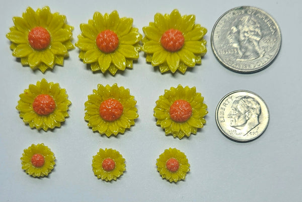COE 96 Fusible Glass Flowers (Daisy Collection) for Your Fused Glass Projects