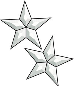 2 Star Bevel Clusters - 5 Piece Medium Size EC226