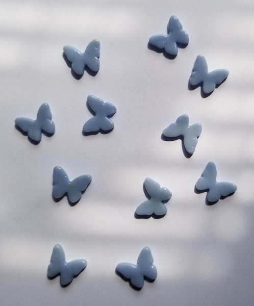 COE 96 Pre Fused Glass Miniature Butterfly's for Your Fused Glass Projects - Pack of 12