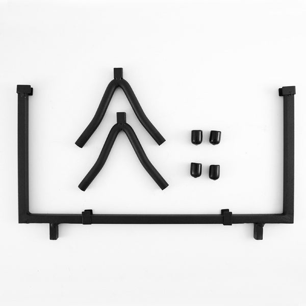 Black Wrought Iron Stand for 14 Inch Square Stained Glass Panel