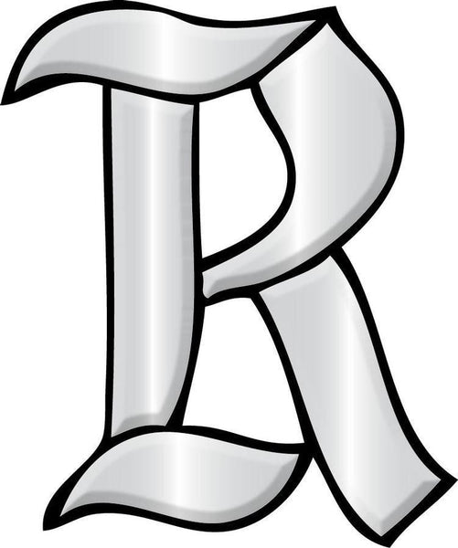 Letter R - Glass Alphabet Bevel Clusters