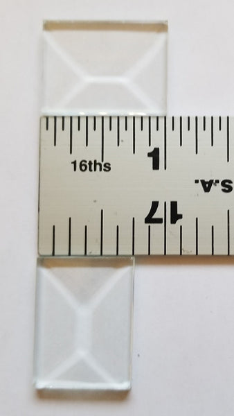 3/4 Inch Wide Clear Bevels