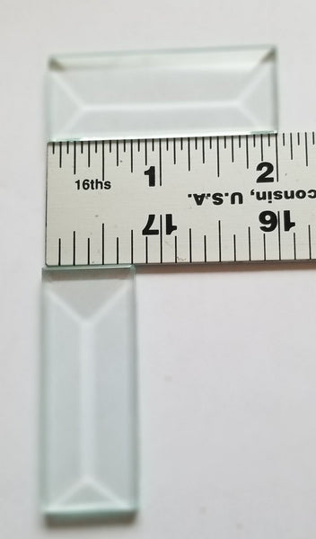 3/4 Inch Wide Clear Bevels