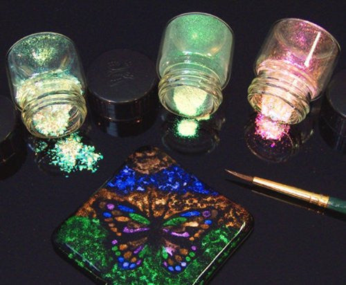 Cbs Dichroic Extract Cyan/Dark Dark Red - 1/8 Sheet