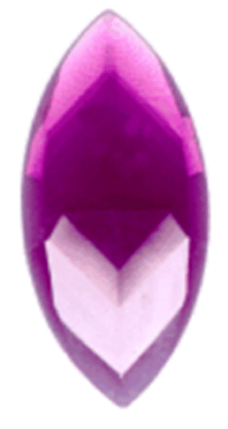 Stained Glass Jewels - 30mm X 15mm Amethyst Navette Faceted Jewel