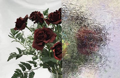 W1170 - Wissmach Clear Florentine Texture - Iridescent - 6 x 8 Sheet Glass