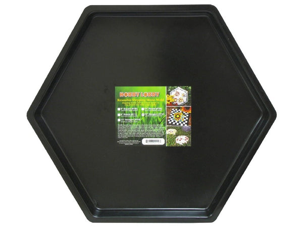 12 Inch Hexagon Shaped Stepping Stone Mosaic Mold for Stained Glass and or Concrete