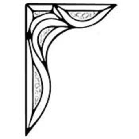 GC427L - Clear Glue Chip Glass Bevel Cluster Left Corner