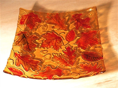 Leaves Texture Tile Mold for Glass Slumping 12 X 12  DT24