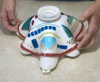 C105 Circle Foot Casting Mold with Rings To Make Footed Glass Bowl Fused Slumped