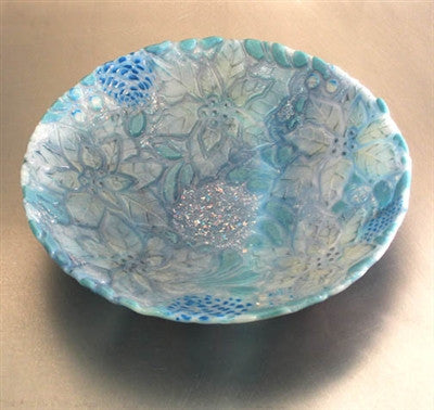 DT21 Poinsettia Texture for Tile Mold for Glass Slumping 11 Inch Diameter