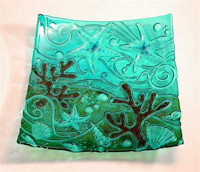 DT23 - Sea Life Texture Tile Mold for Glass Slumping 12 X 12