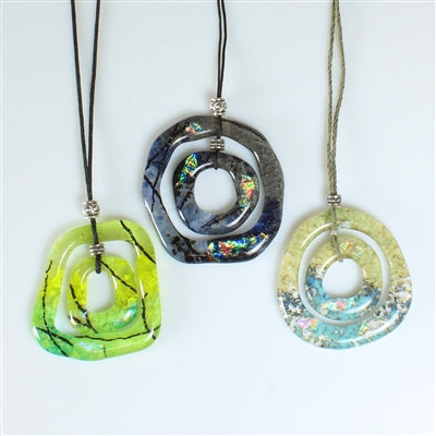 Small Organic Hoops LF137 - Fusible Glass Frit Casting Mold